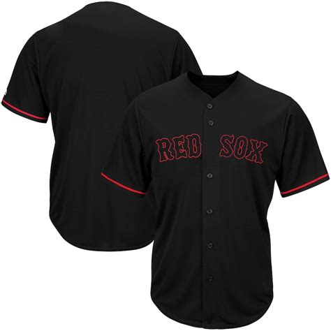 black red sox jersey